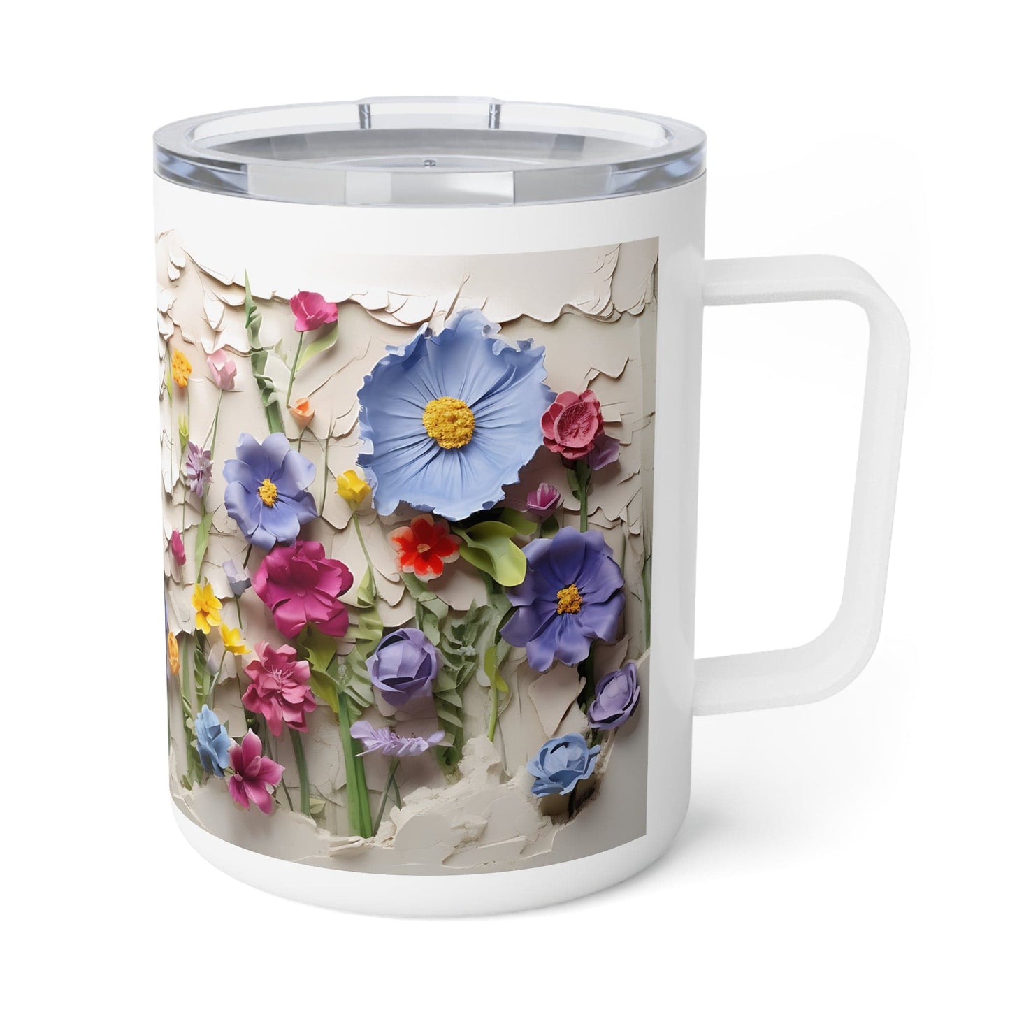 Spring Flowers Insulated Coffee Mug, 10oz