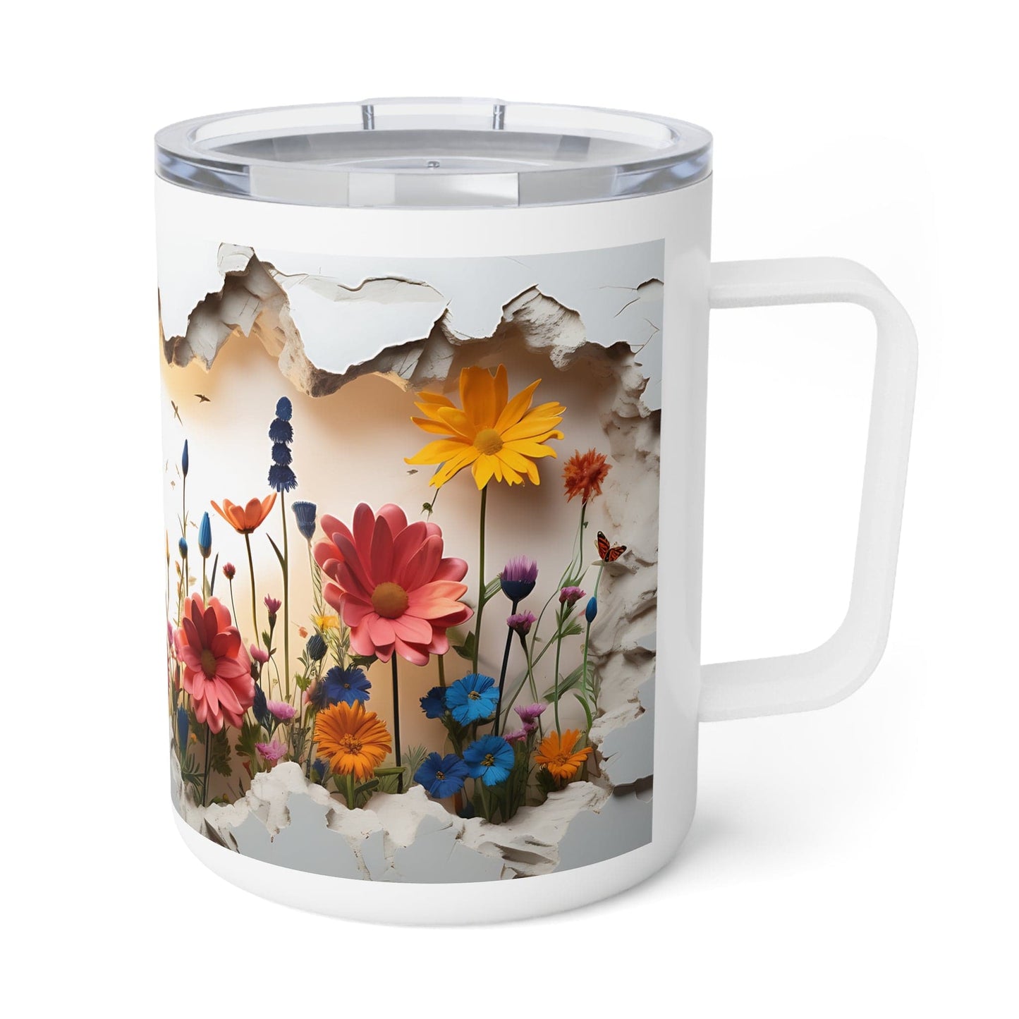 Spring Flowers 2 Insulated Coffee Mug, 10oz