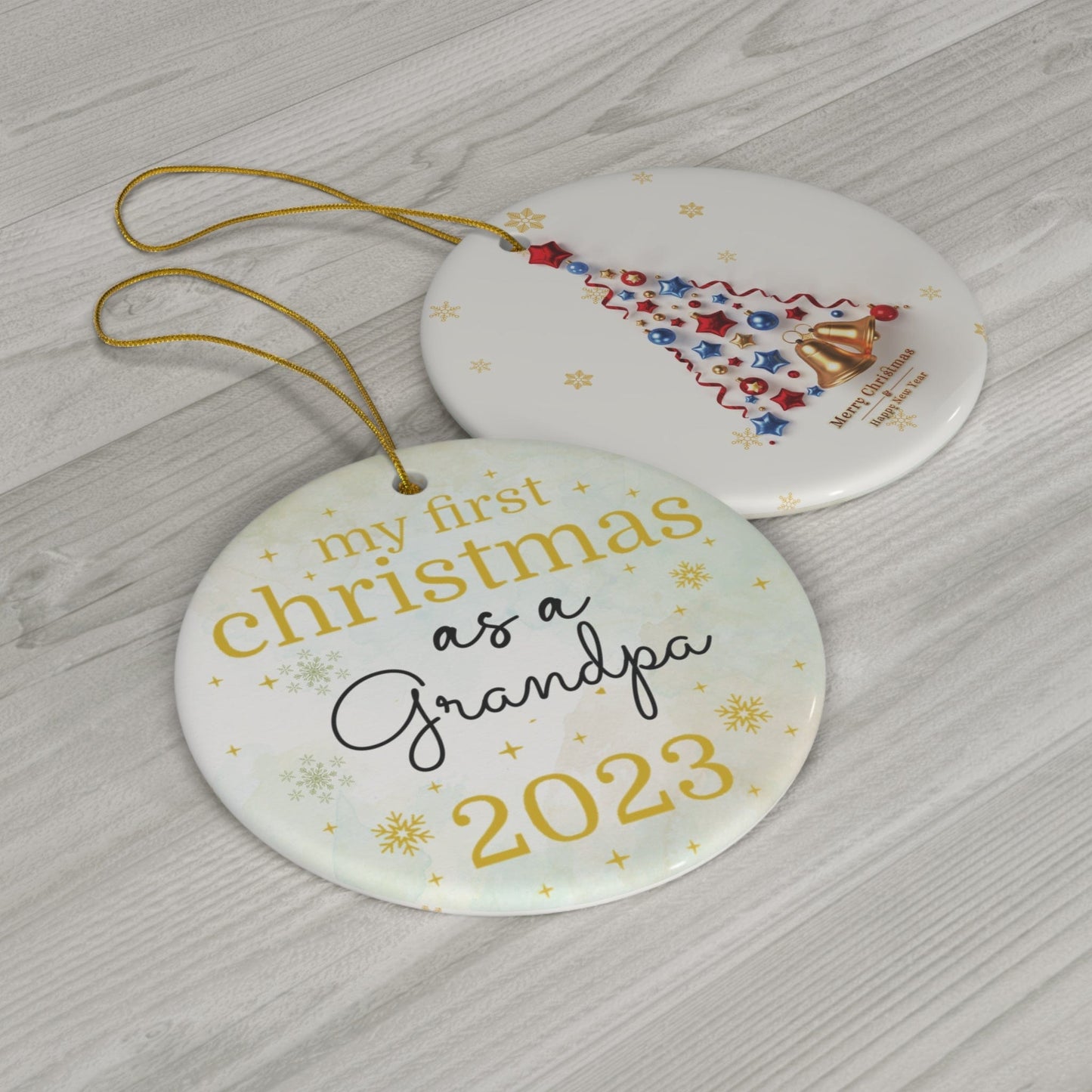 Custom My First Christmas As Ceramic Ornament, 1-Pack