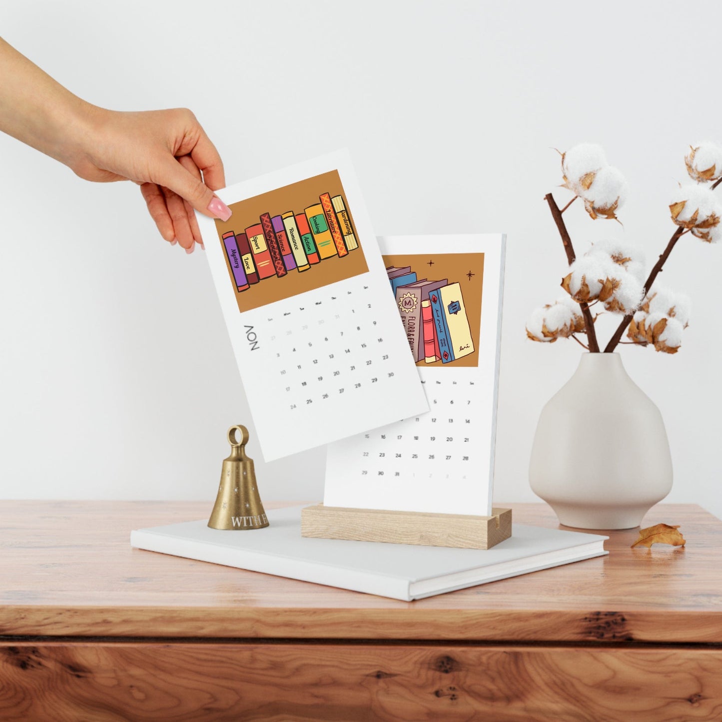 Vertical Desk Calendar (2024)