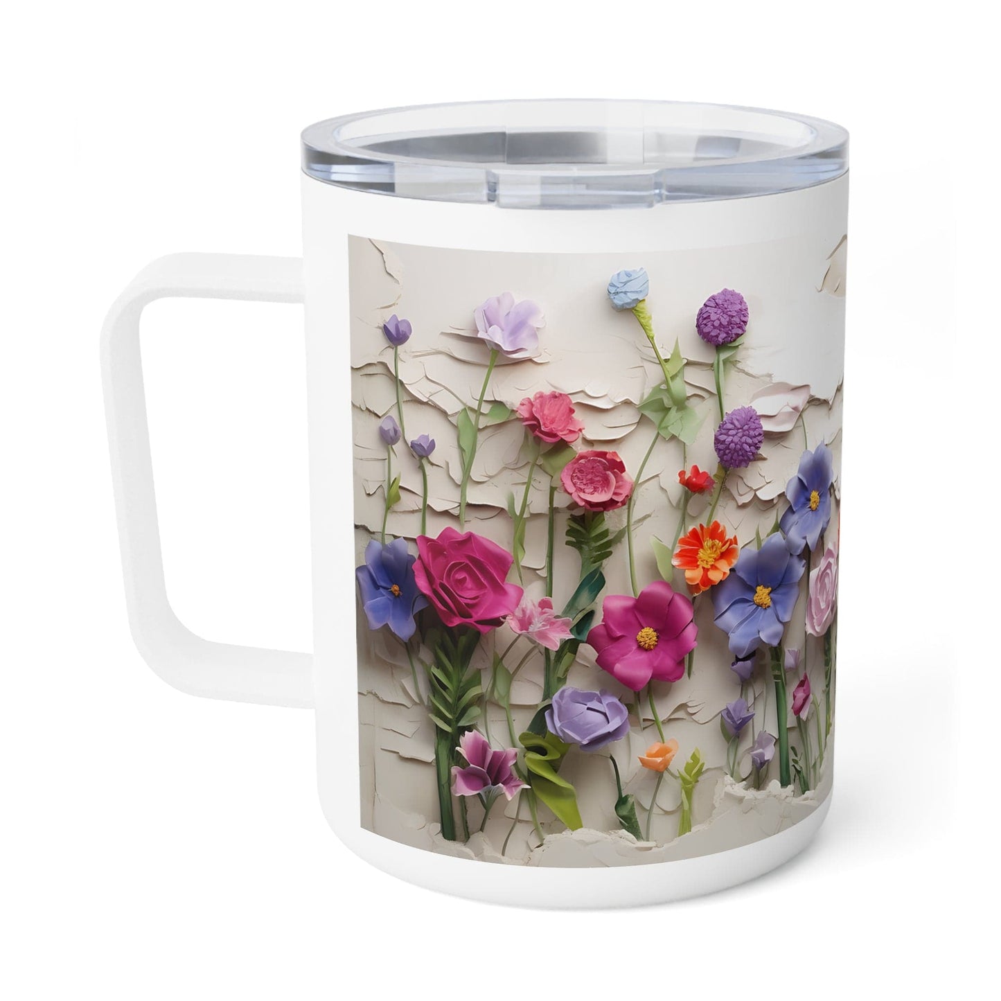 Spring Flowers Insulated Coffee Mug, 10oz