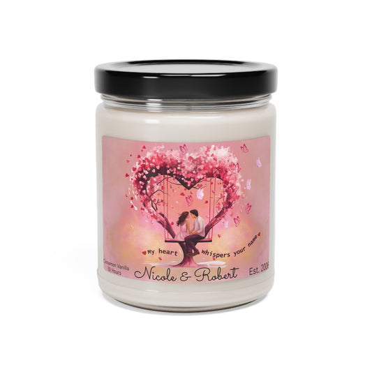 Couple Multi Scented Custom Candle Gift - Valentine Gift- All Occasions Scented Candle Gift for Wife