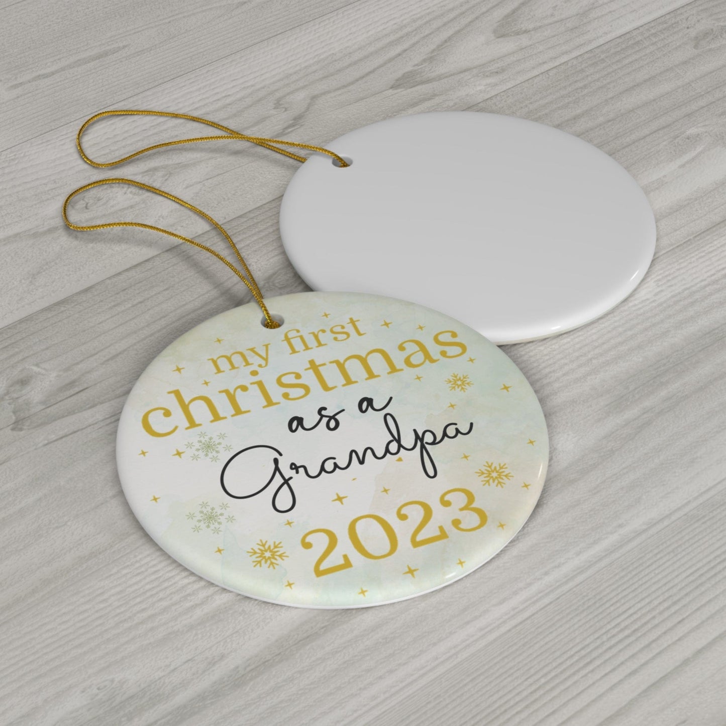 Custom My First Christmas As Ceramic Ornament, 1-Pack