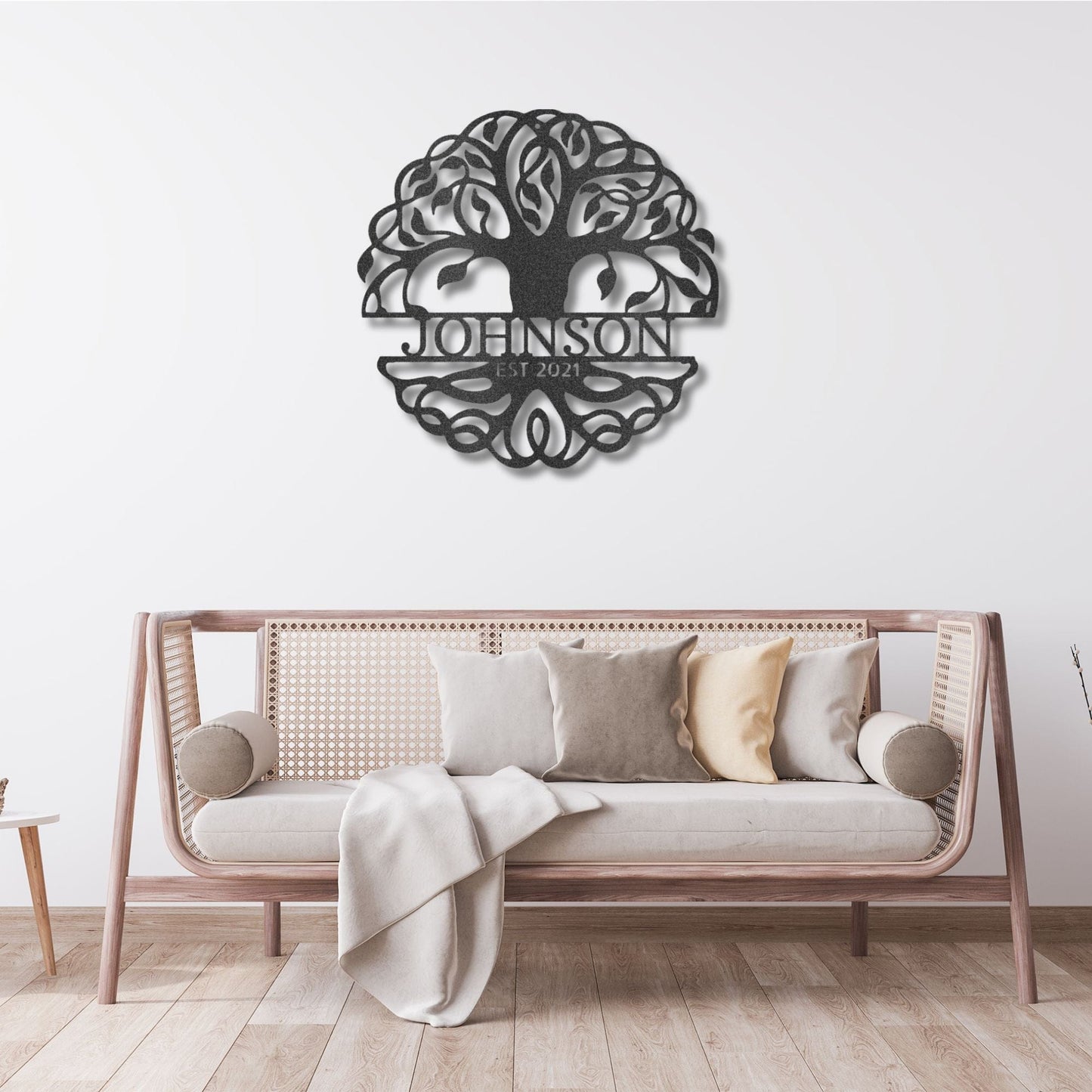 Custom Tree of Life Monogram Wall Sign Wedding Gift for Couple Custom Name Sign Wedding Date Sign Tree of Life Metal Sign Anniversary Gift Bridal Shower Gift