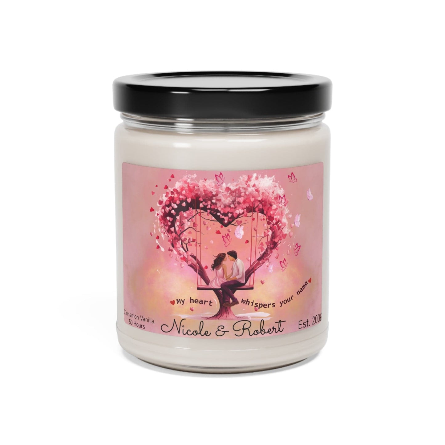 Couple Multi Scented Custom Candle Gift - Valentine Gift- All Occasions Scented Candle Gift for Wife