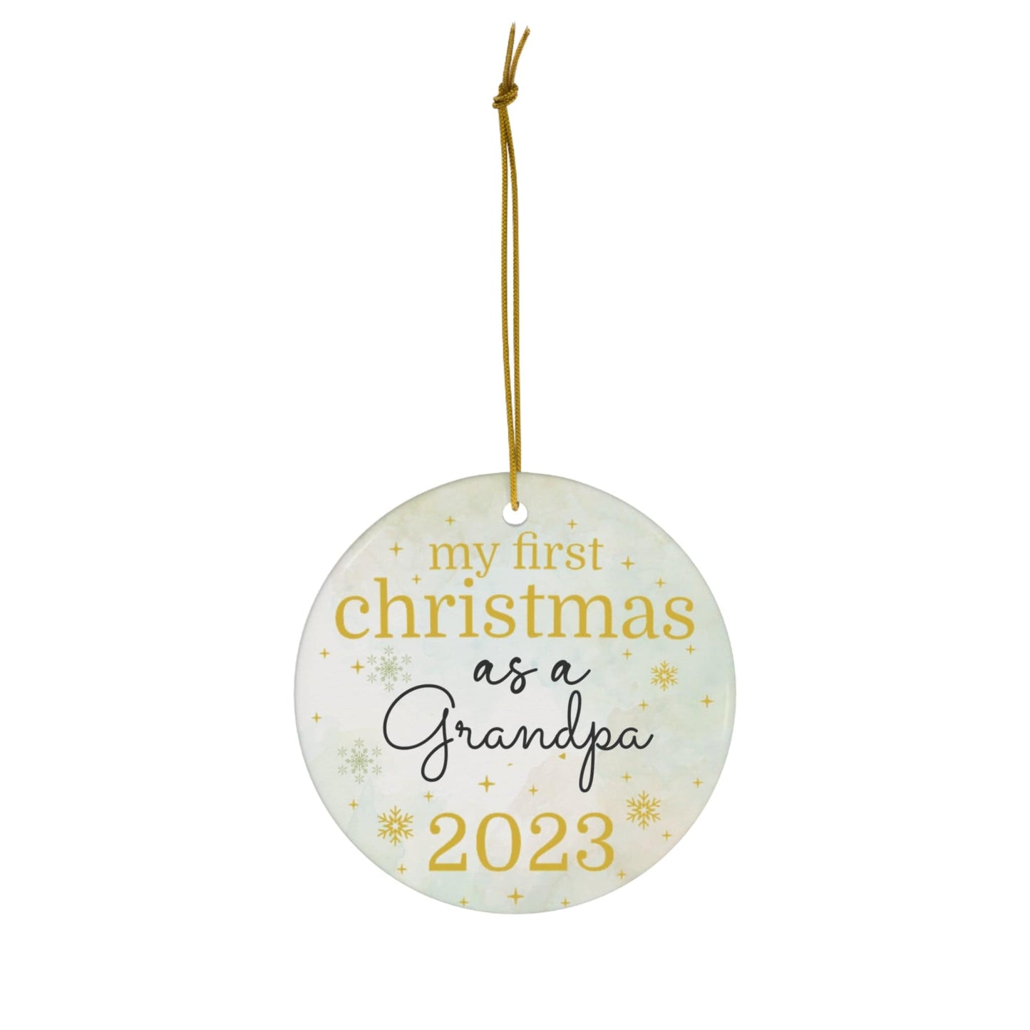 Custom My First Christmas As Ceramic Ornament, 1-Pack