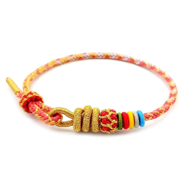 Indulge in the exquisite hand-knitted multicolor rope bracelets, a perfect addition to your fashion collection. These bracelets feature a simple and romantic dragon-tie design, adding an ethnic touch to your style. Made of high-quality cotton thread and featuring a fold over clasp, these charm bracelets are perfect for women who appreciate fine fashion. Get ready to make a statement with these round-shaped accessories that will appeal to your senses and inspire strong emotions within you.