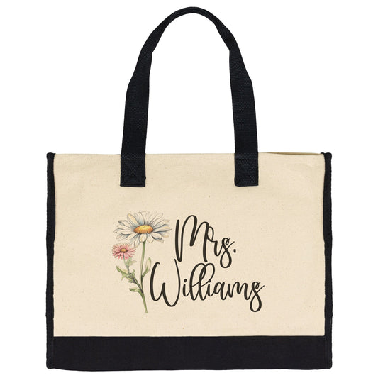 Custom Bride Name April Birthflower Totebag