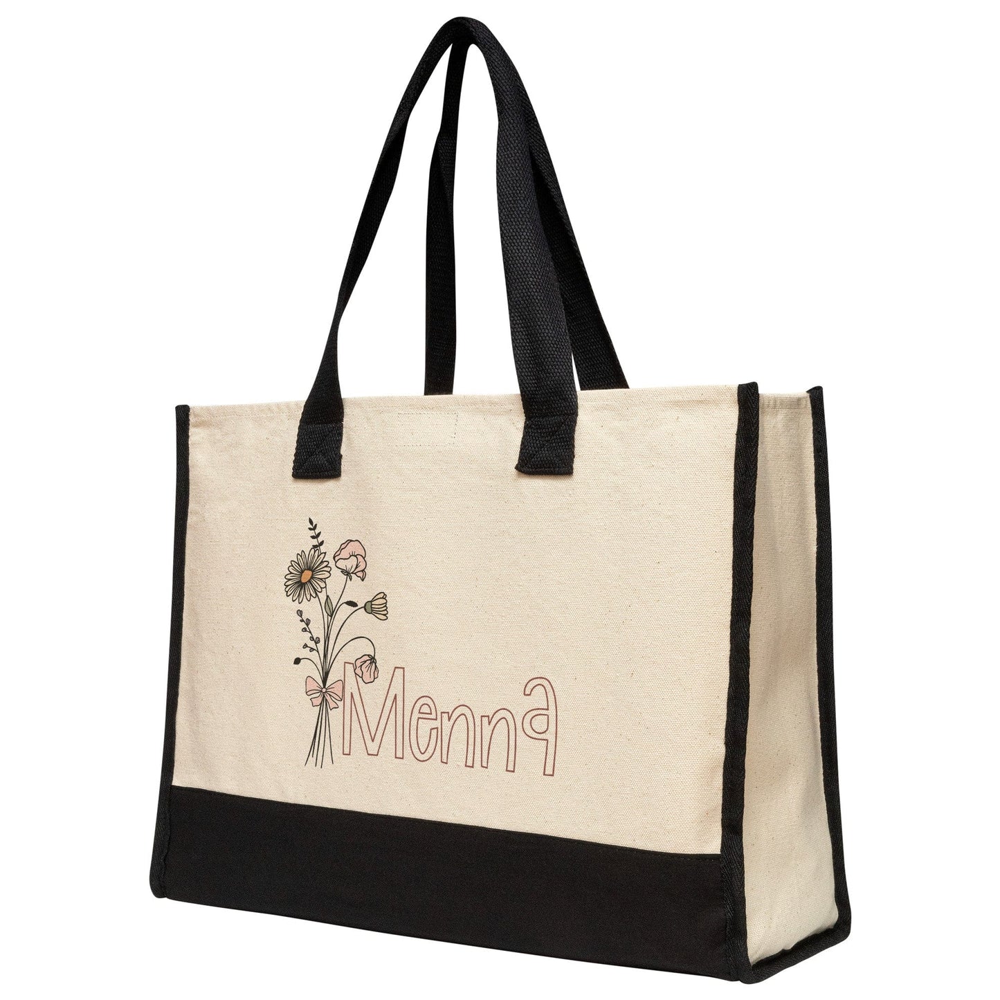 Custom Name April Birthflower Totebag