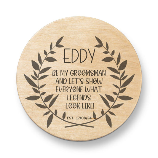 Custom Groomsmen Name Be My Groomsman Magnetic Bottle Opener