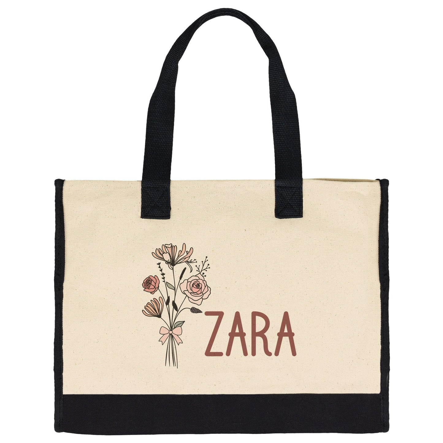 Custom Name June Birthflower Totebag