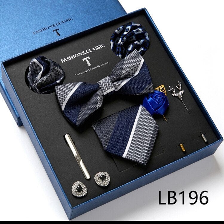 Gift Box Bowties Hanky Cufflinks Gift Box Set