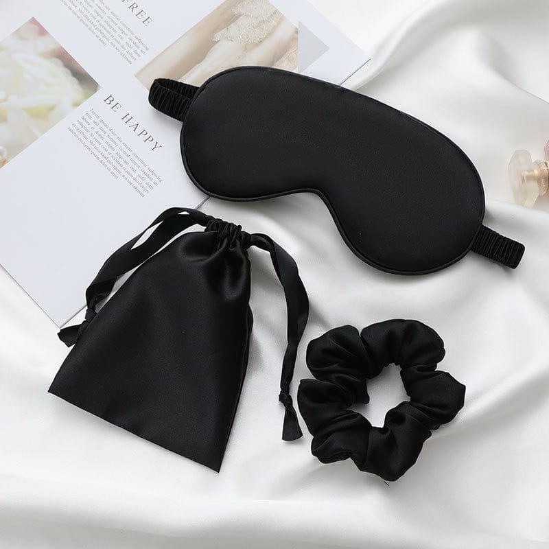 Personalized Silk 3 Piece Blindfold Satin Eye Mask for Sleeping Customized Sleep Mask Bachelorette Party Gifts Silk Eye Mask Cover