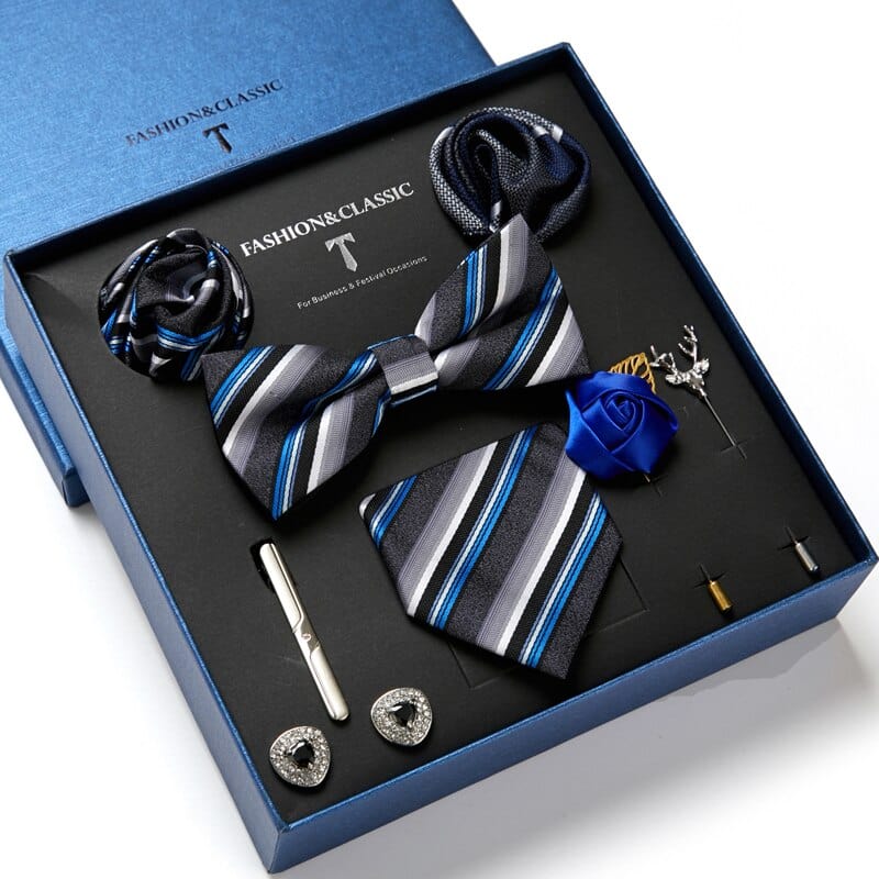 Gift Box Bowties Hanky Cufflinks Gift Box Set