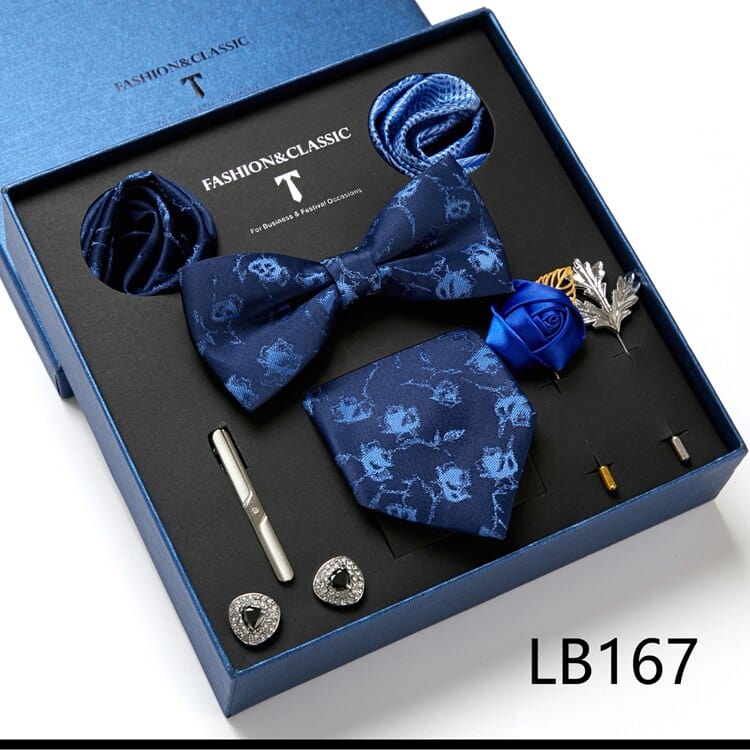 Gift Box Bowties Hanky Cufflinks Gift Box Set