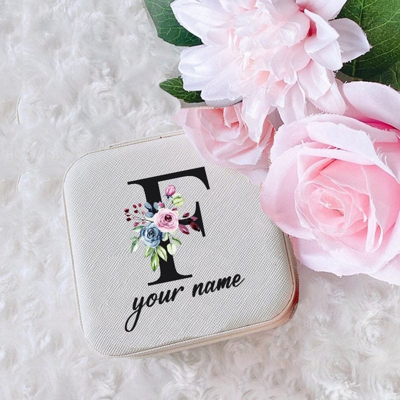 Personalized Jewellery Box Anniversary Bride Bridesmaid Girlfriend Bachelorette Party Gift Custom Name Travel Jewelry Case