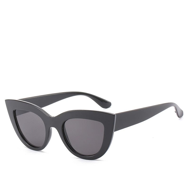 Vintage Cat Eye Sunglasses Female Trendy Glasses Personality Cat-eye Sunglasses Anti-blue Light UV400