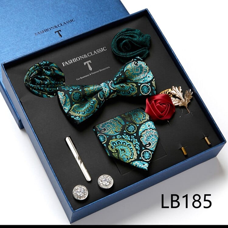 Gift Box Bowties Hanky Cufflinks Gift Box Set