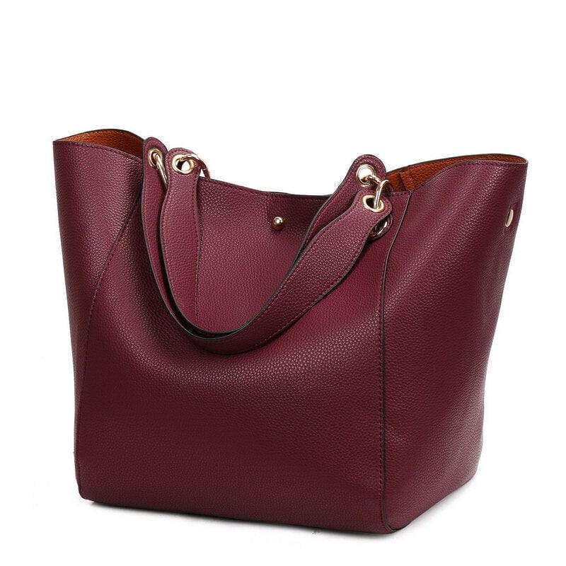 Women PU Leather Shoulder Bag Ladies Large Capacity Bag Female Composite Bag Classic Handbag