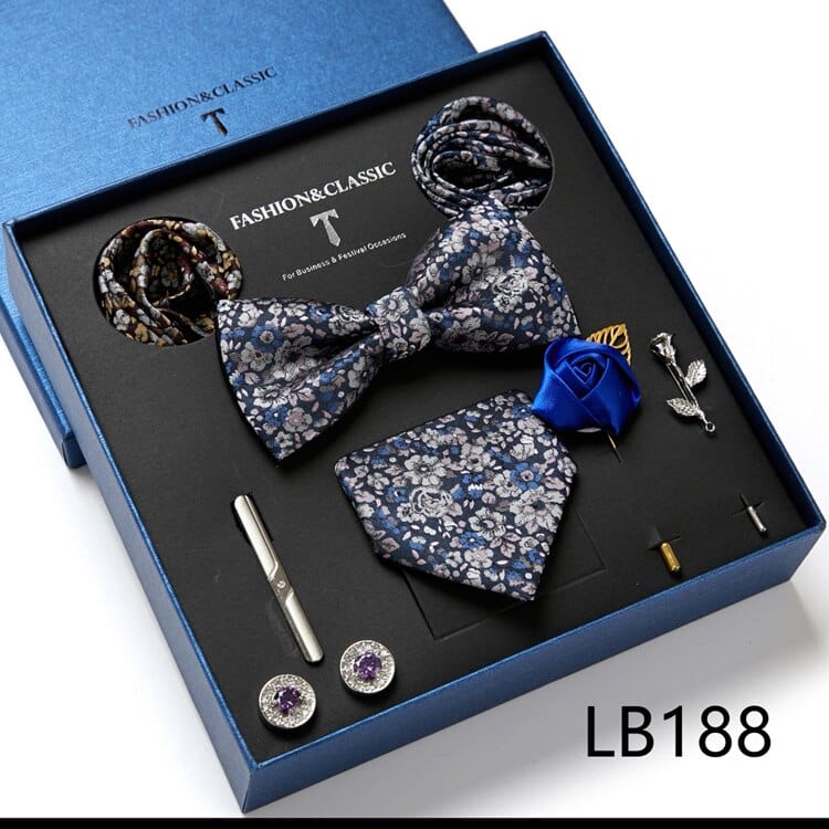 Gift Box Bowties Hanky Cufflinks Gift Box Set