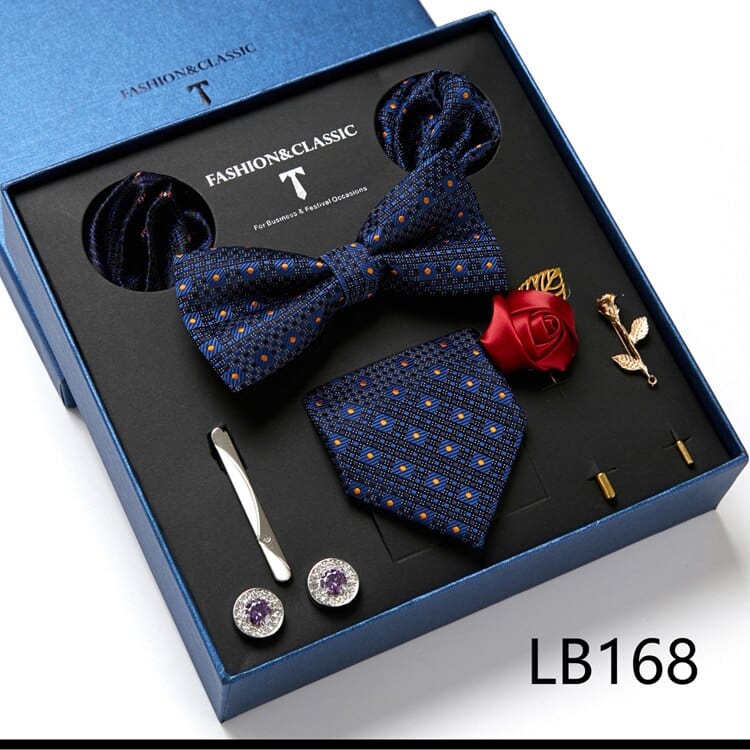 Gift Box Bowties Hanky Cufflinks Gift Box Set