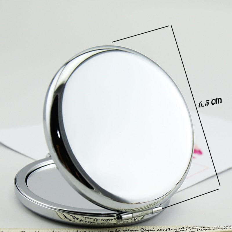 Personalized Makeup Mirror with Bag Bridesmaid Wedding Gift Custom Compact Pocket Folding Mirror Bachelorette Bridal Shower Party Favors