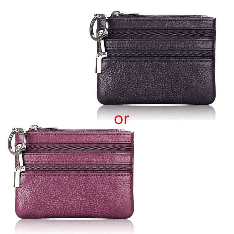 Fashion Leather Women Wallet Clutch One/Two Zip Female Short Small Coin Purse Brand New Design Soft Mini Card Cash Holder