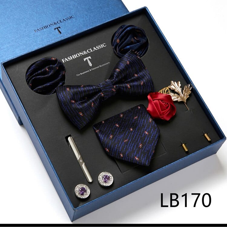 Gift Box Bowties Hanky Cufflinks Gift Box Set