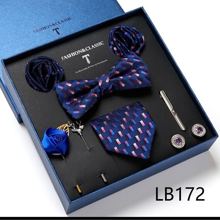 Gift Box Bowties Hanky Cufflinks Gift Box Set