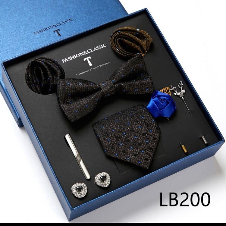 Gift Box Bowties Hanky Cufflinks Gift Box Set