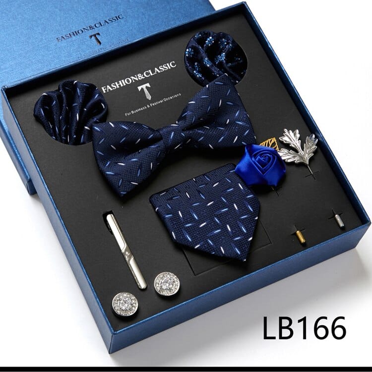 Gift Box Bowties Hanky Cufflinks Gift Box Set