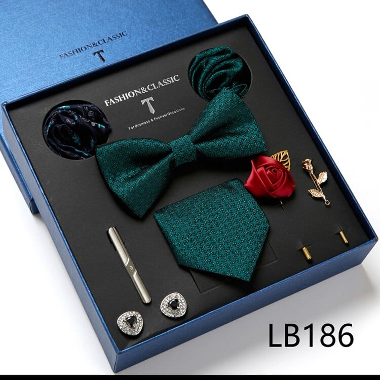 Gift Box Bowties Hanky Cufflinks Gift Box Set