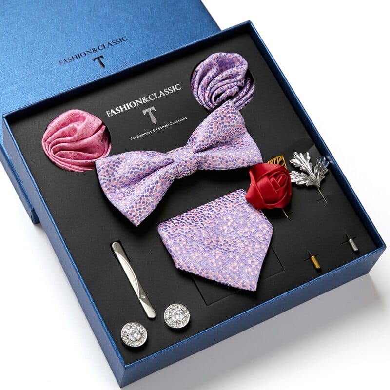 Gift Box Bowties Hanky Cufflinks Gift Box Set