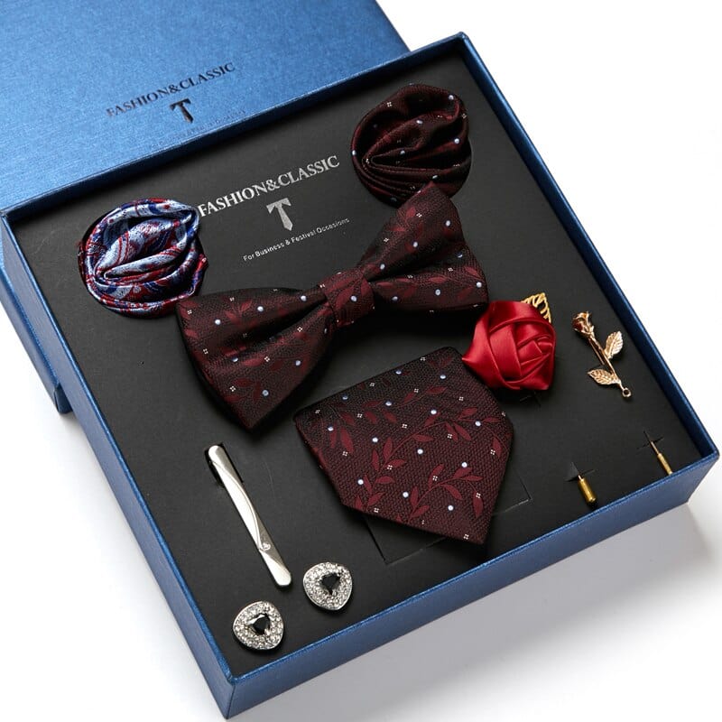 Gift Box Bowties Hanky Cufflinks Gift Box Set