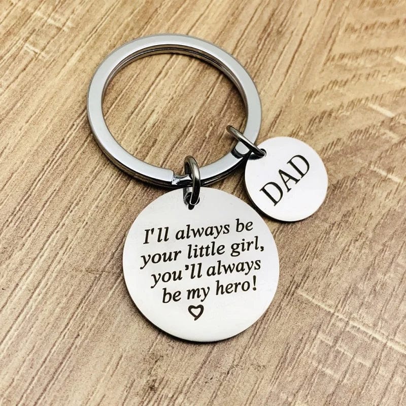 Father's Day Gift Stainless Steel Fashion Keychain