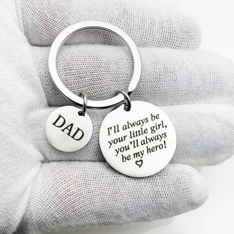 Father's Day Gift Stainless Steel Fashion Keychain