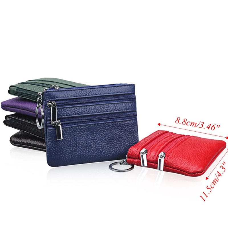 Fashion Leather Women Wallet Clutch One/Two Zip Female Short Small Coin Purse Brand New Design Soft Mini Card Cash Holder