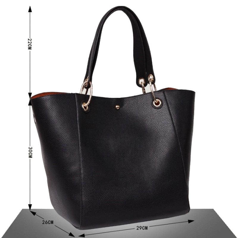 Women PU Leather Shoulder Bag Ladies Large Capacity Bag Female Composite Bag Classic Handbag