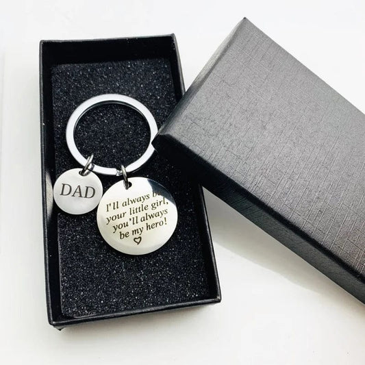 Father's Day Gift Stainless Steel Fashion Keychain