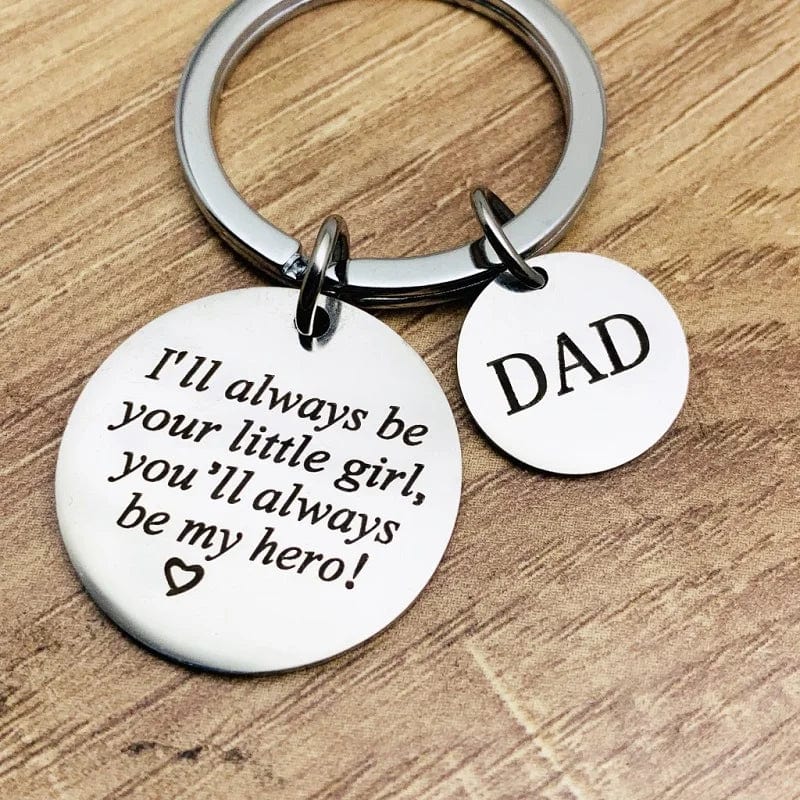 Father's Day Gift Stainless Steel Fashion Keychain