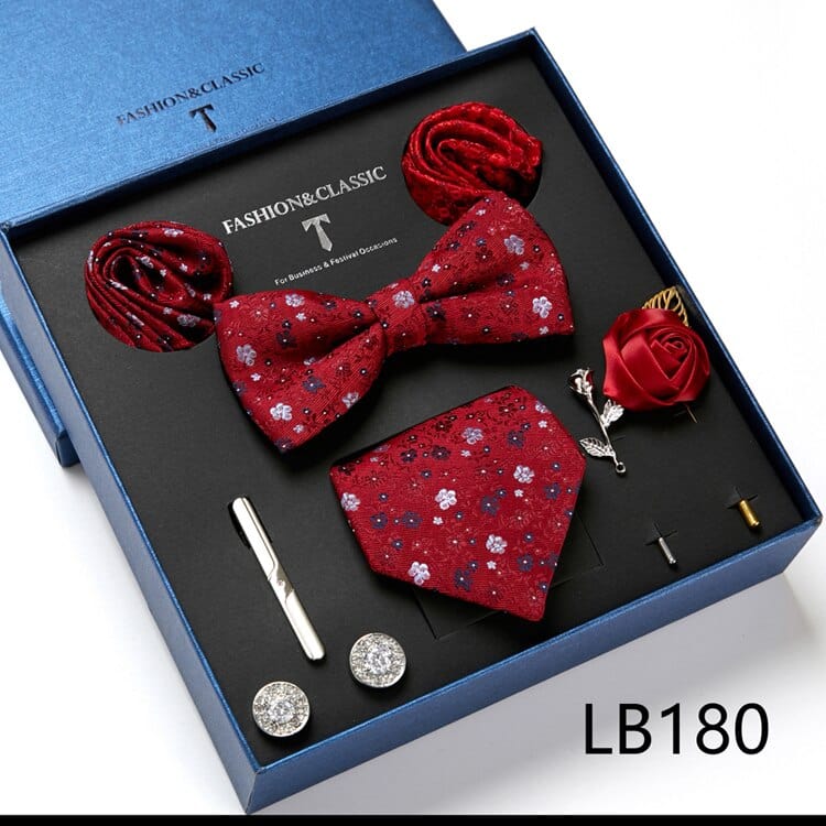 Gift Box Bowties Hanky Cufflinks Gift Box Set