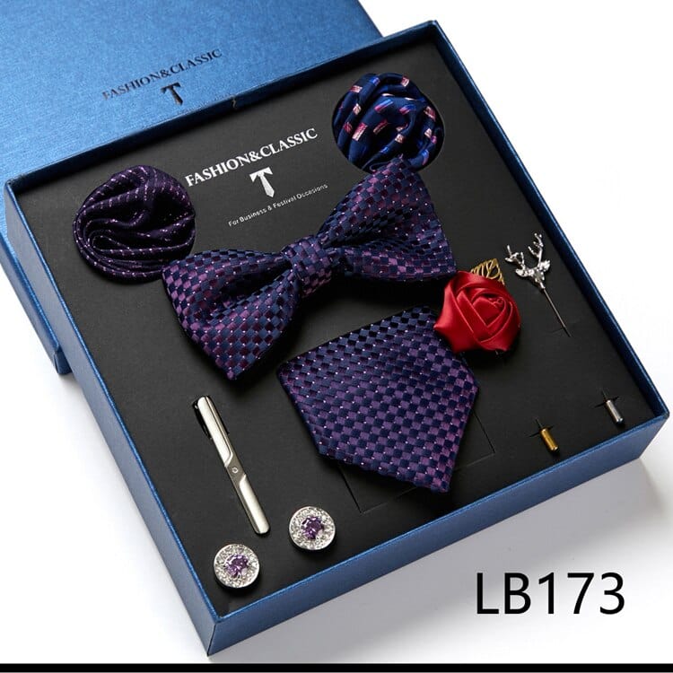 Gift Box Bowties Hanky Cufflinks Gift Box Set