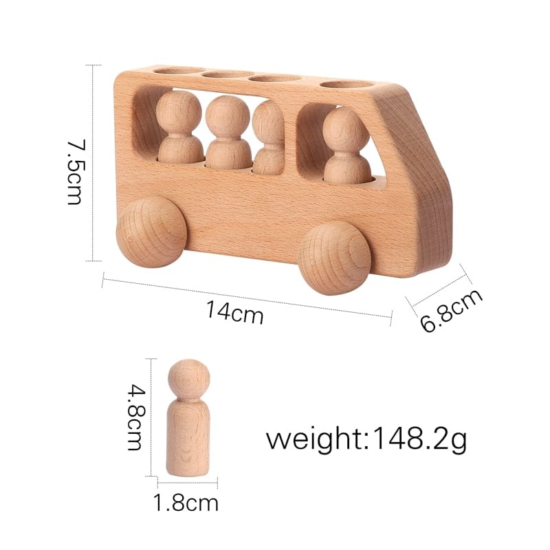 Wooden Toys for Children Puzzle Game Cartoon Wood Peg Dolls Educational Toy Car Newborn Baby Blocks Christmas Gifts