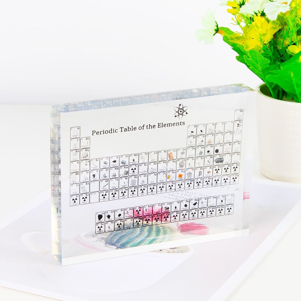 Real Chemical Elements Periodic Table Display With Elements Real Elements In Kids Teaching Birthday Teacher's Day Gifts