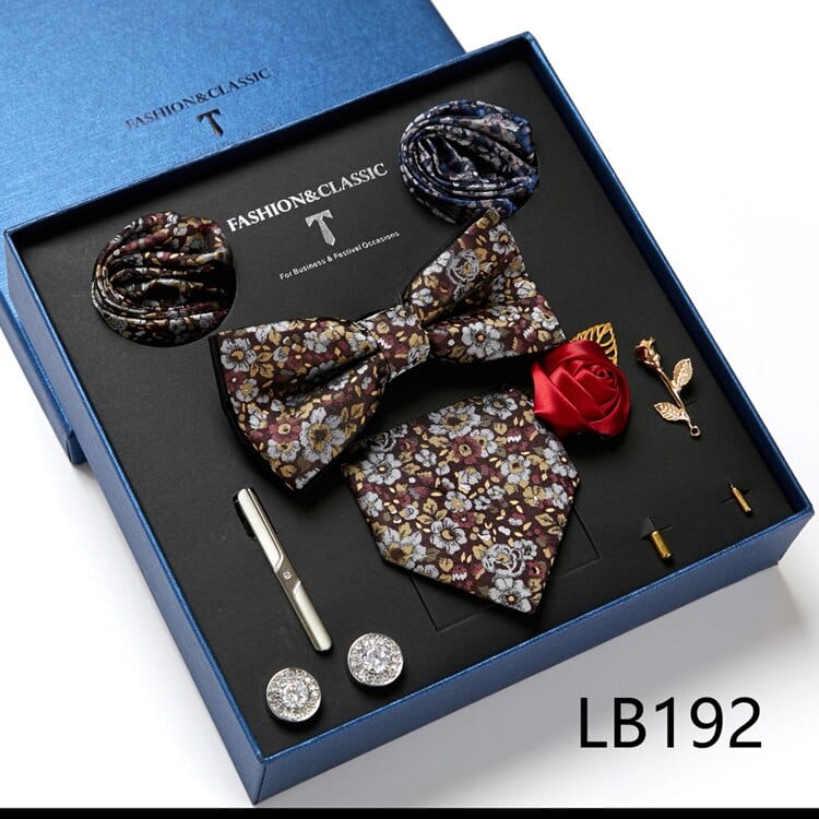 Gift Box Bowties Hanky Cufflinks Gift Box Set