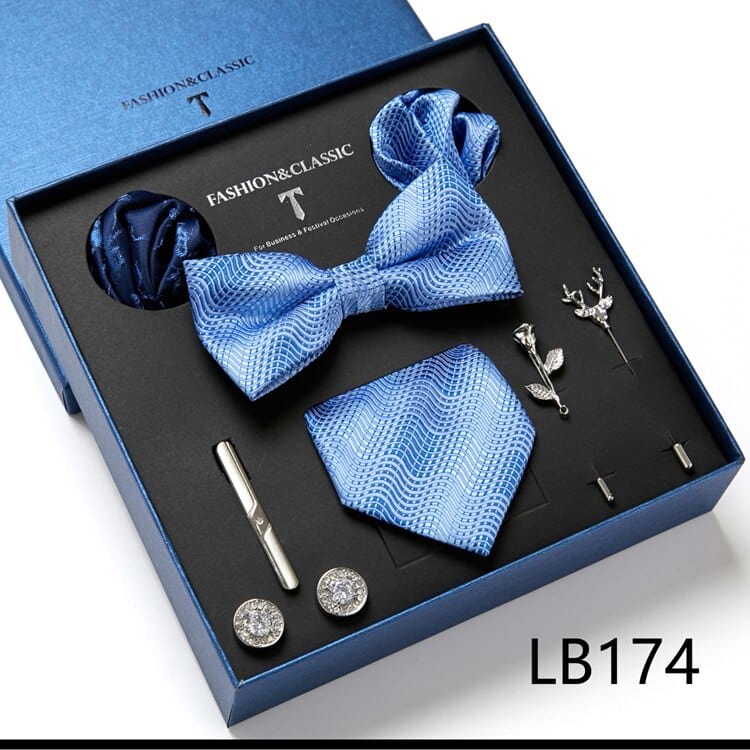 Gift Box Bowties Hanky Cufflinks Gift Box Set