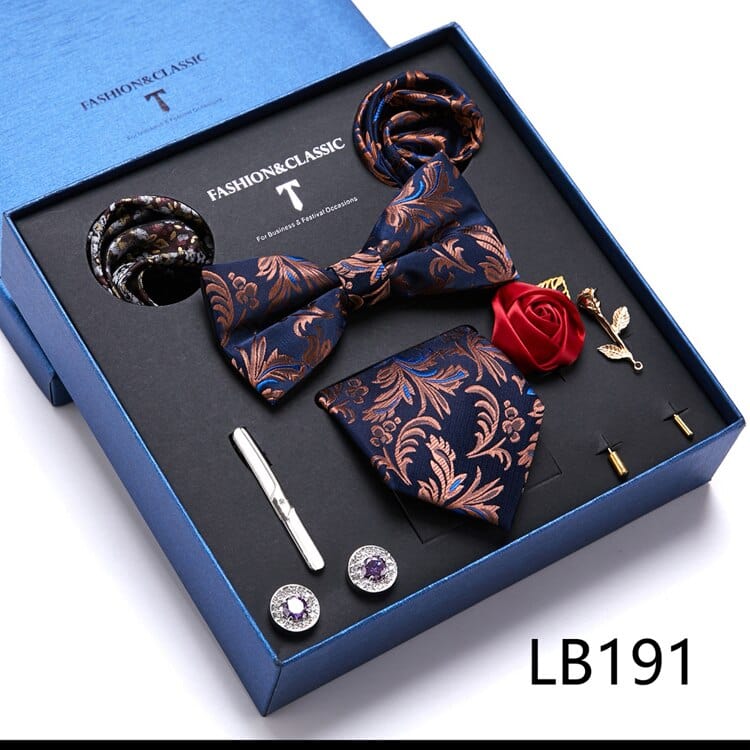 Gift Box Bowties Hanky Cufflinks Gift Box Set