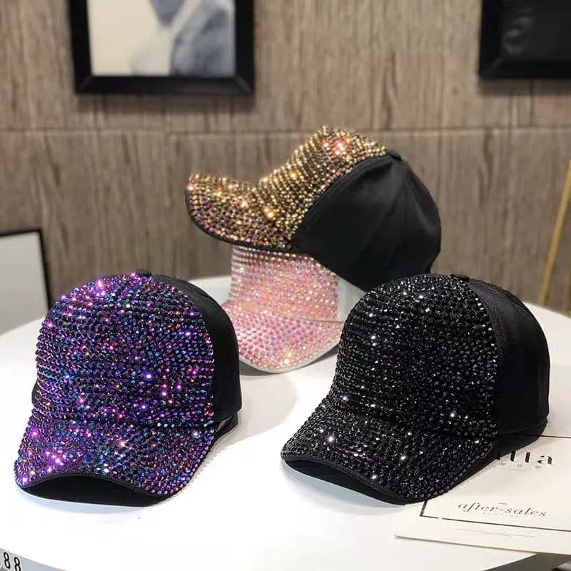 Women's Multi-Color Rhinestones Baseball Cap