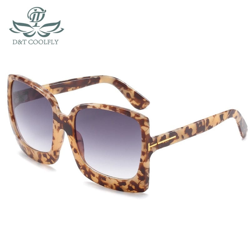 Oversized Women Sunglasses Big Frame Gradient Sun Glasses