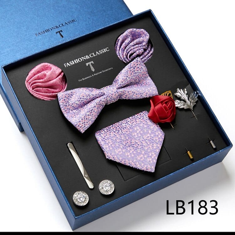 Gift Box Bowties Hanky Cufflinks Gift Box Set